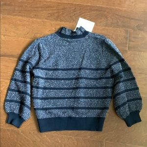 Co Los Angeles Navy/Silver Striped Sweater szL